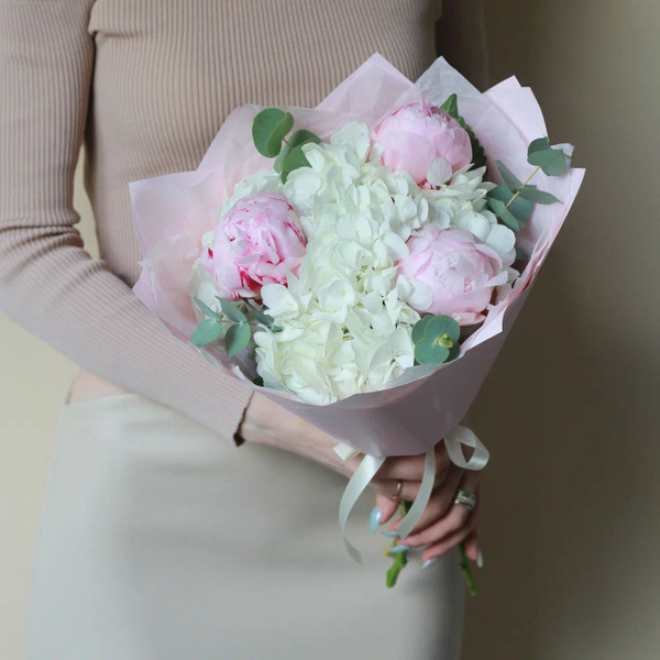 Пион, Гортензия Flowering Palm, цвет Розовый, 5 шт купить по выгодной ...