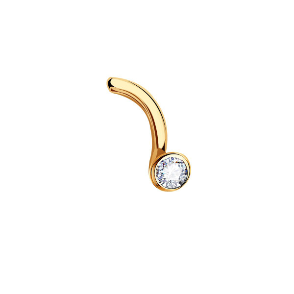 Золотой пирсинг в нос DIAMANT-ONLINE с бриллиантом 585 пробы - купить с ...