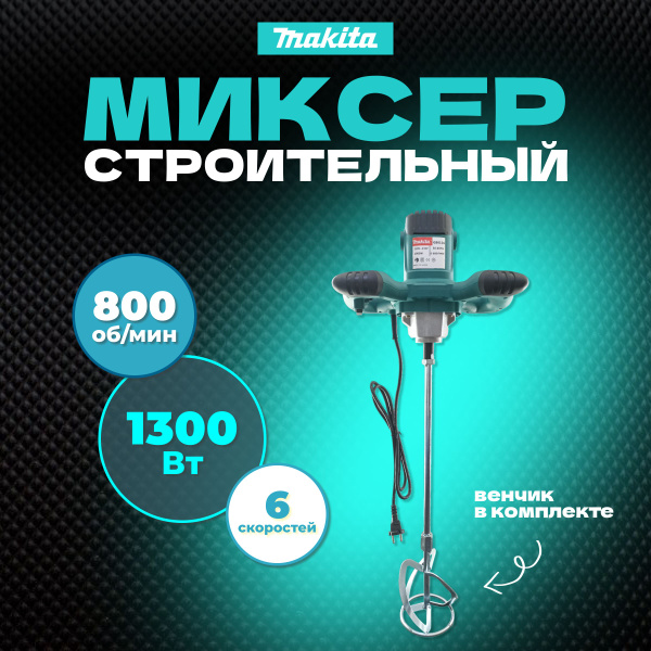 Миксер строительный электрический для бетона и смесей mix-mk2, 2000 Вт ...