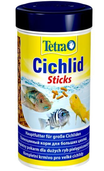 Корм для цихлид и крупных декоративных рыб, палочки Cichlid Sticks ...