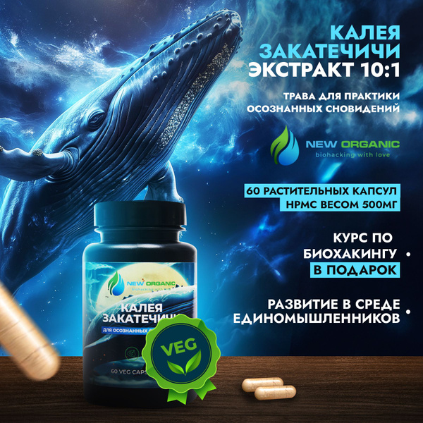 Калея Закатечичи 60 капсул по 500мг Трава для практики осознанных ...