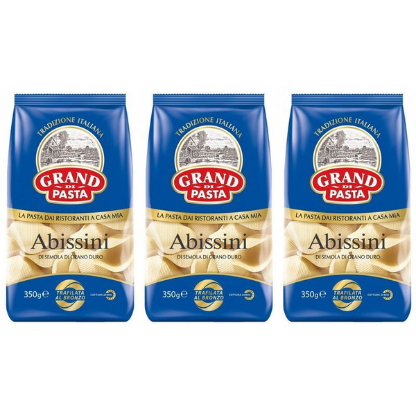 Grand Di Pasta Макароны Abissini, 350 г, 3 уп - купить с доставкой по ...