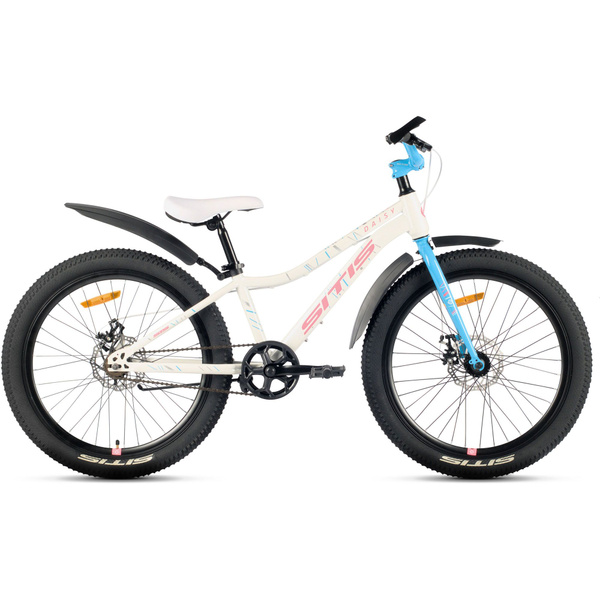 Велосипед SITIS DAISY 24" (2024) White-Light Blue-Pink, подростковый ...
