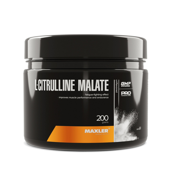 Аминокислоты Цитруллин Малат в порошке Maxler L-Citrulline Malate 200г ...