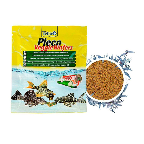 Характеристики Tetra Pleco Veggie Wafers корм для сомиков-присосок ...