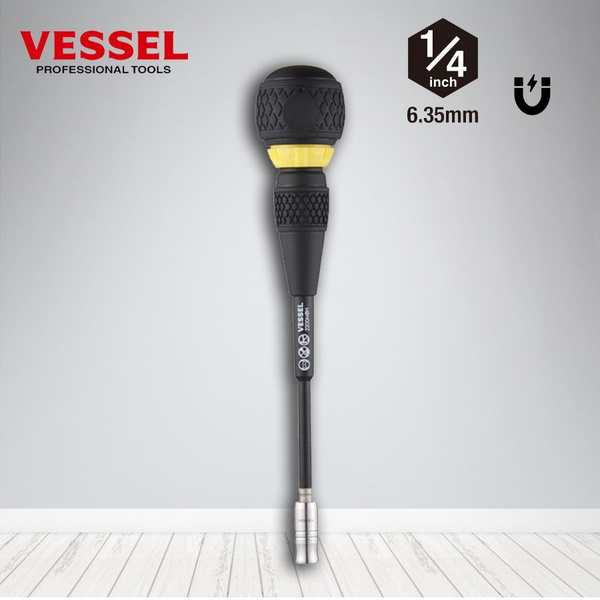 VESSEL Отвертка с храповым механизмом,с шариковой рукояткой с храповым ...
