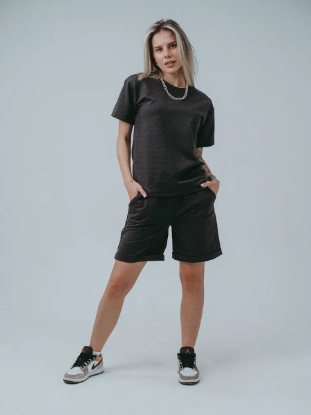 Костюм спортивный Женский Osmi Style Повседневный двойка, с шортами ...