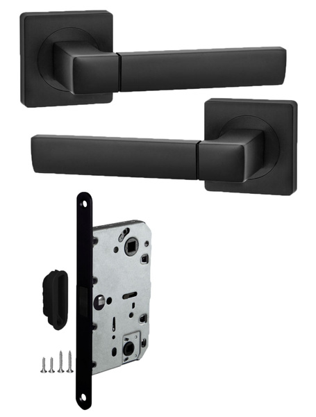 Ручка межкомнатная с магнитной защелкой FUSION (черный) - купить по ...