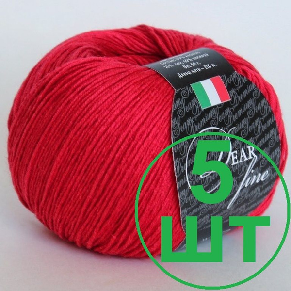 Пряжа со льном SEAM "Dear fine" Диа фине (45% хлопок, 15% лен, 40% ...