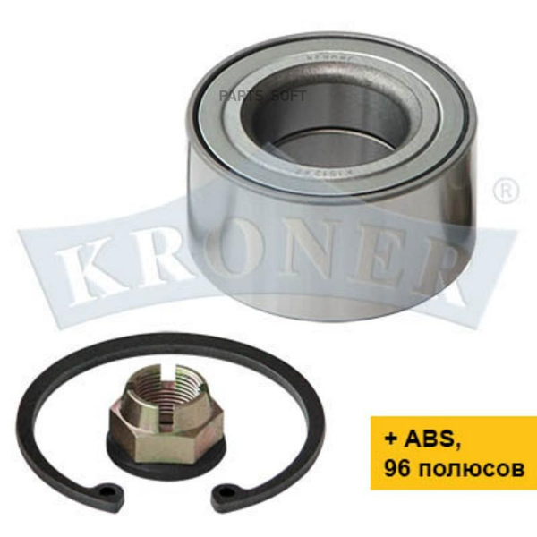 Подшипник ступицы LADA Largus Renault Logan (передней) с АБС KRONER ...