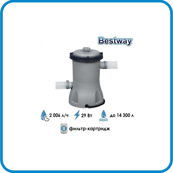 Фильтр-насос картриджный Bestway "Cartridge Filter Pump" для бассейна ...