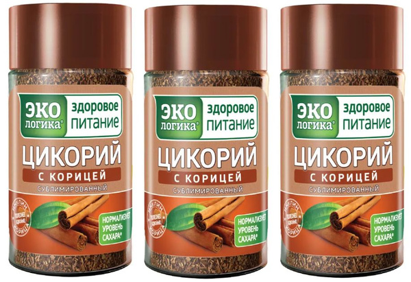Цикорий сублимированный Экологика с корицей, 85 гр - 3 штуки - купить с ...