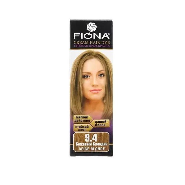 Fiona Крем-краска для волос, тон 9.4 Бежевый блондин - купить с ...