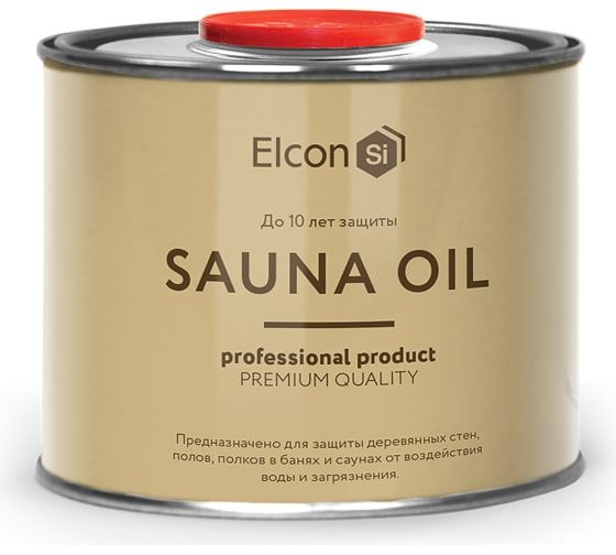 Масло по дереву Elcon Sauna Oil бесцветное, без запаха 0,5 л 00 ...