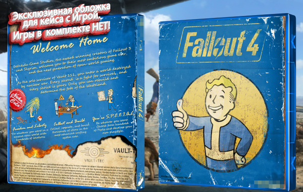 FallOut 4 / Эксклюзивная Обложка для Кейса PS4 - купить с доставкой по ...