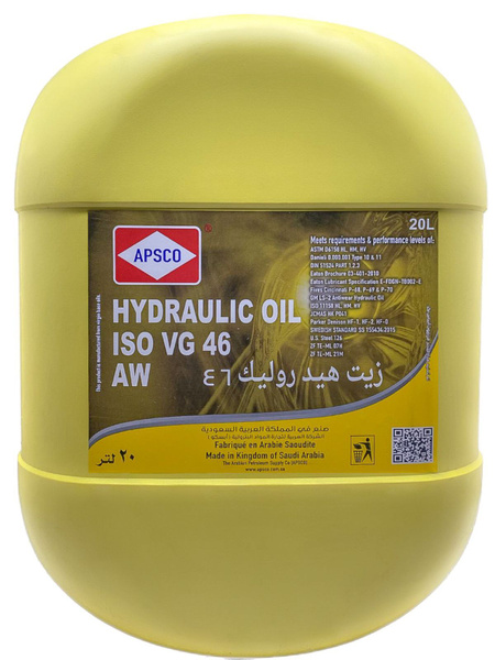 Масло Гидравлическое APSCO Hydraulic AW ISO VG 46 20 Литров - купить по ...
