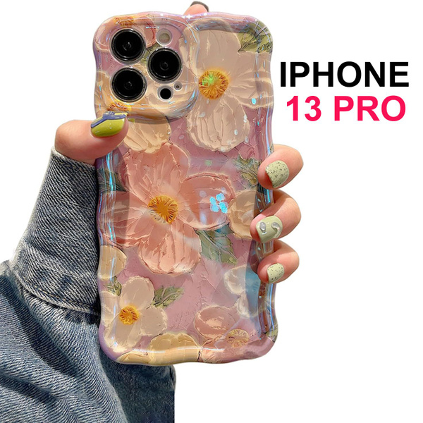 Apple iPhone 13 Pro Красочный цветок масляной живописи в стиле ретро ...