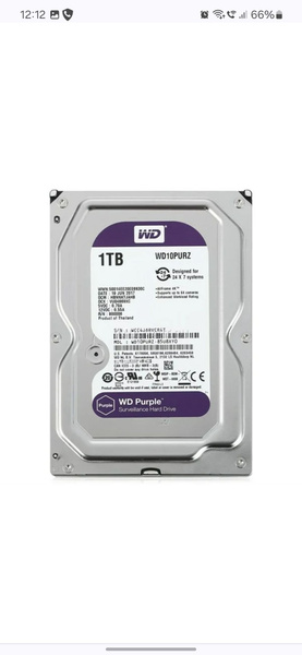 Внутренний жесткий диск Western Digital Жесткий диск WD Purple WD10PURZ ...