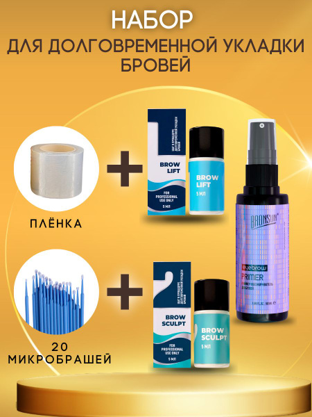 SEXY BROW PERM набор составов для долговременной укладки бровей ...
