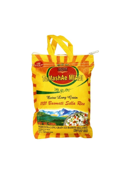 TAMASHAE MIADI Extra Long Grain 1121 Basmati Sella Rice (ТАМАШАЕ МИАДИ ...