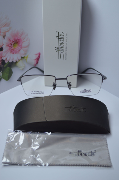 Оправа классическая, титан, полуободковая Silhouette SL5662. Стиль для ...