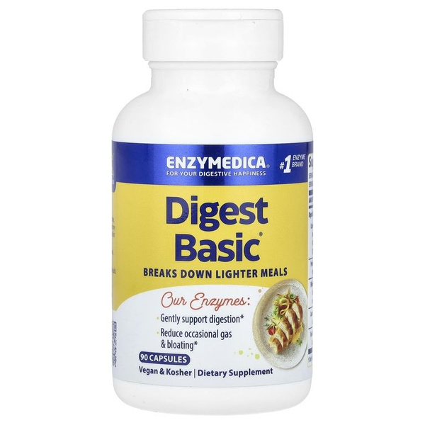 ENZYMEDICA Digest Basic, пищеварительные ферменты Энзимедика, 90 капсул ...