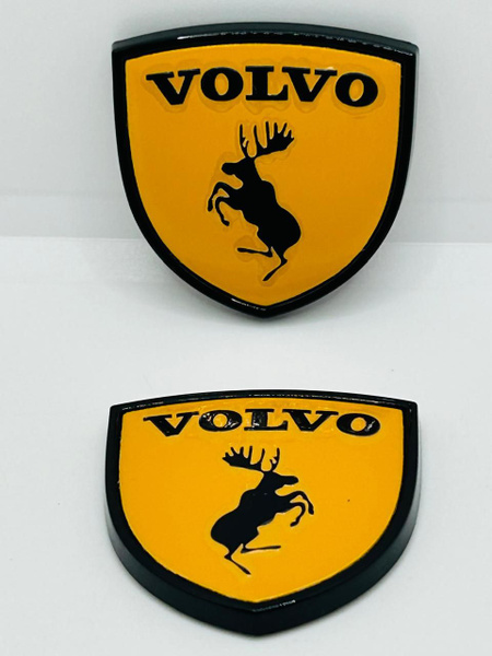 Эмблема наклейка шильдик знак значок ВОЛЬВО VOLVO ЛОСЬ 2шт - купить по ...