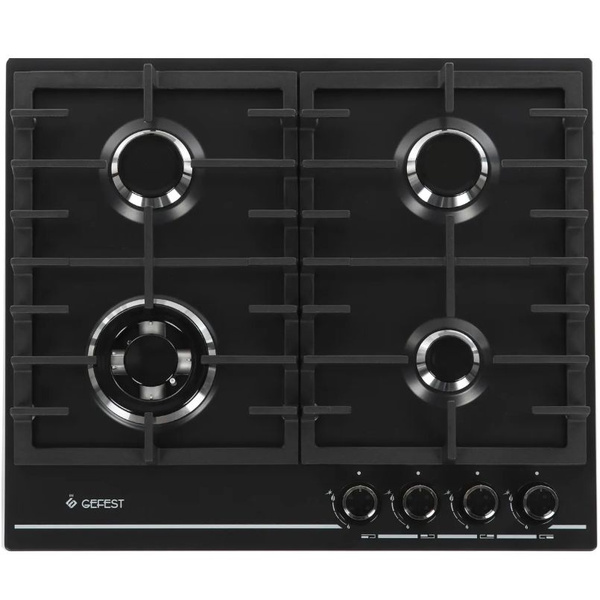 Встраиваемая газовая варочная панель Gefest ПВГ 1214-01 К2, Black ...