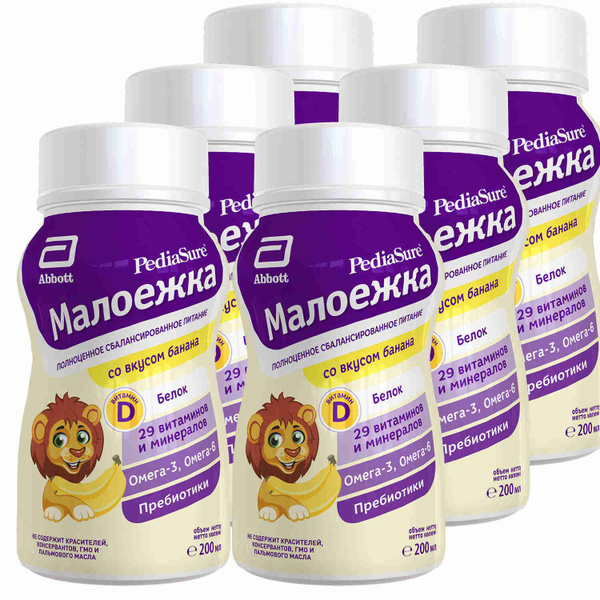 Сбалансированное детское питание PediaSure Малоежка со вкусом банана ...