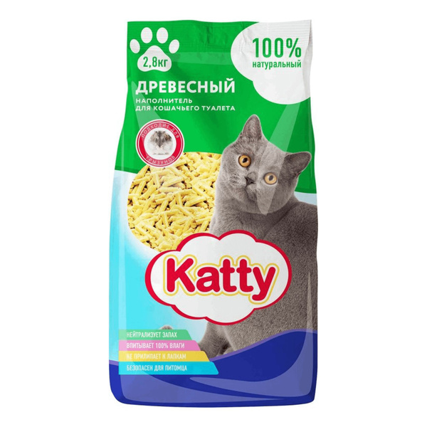 Наполнитель для кошачьего туалета katty