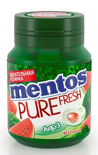 Жевательная резинка Mentos Pure fresh арбуз, 54г купить на OZON по ...