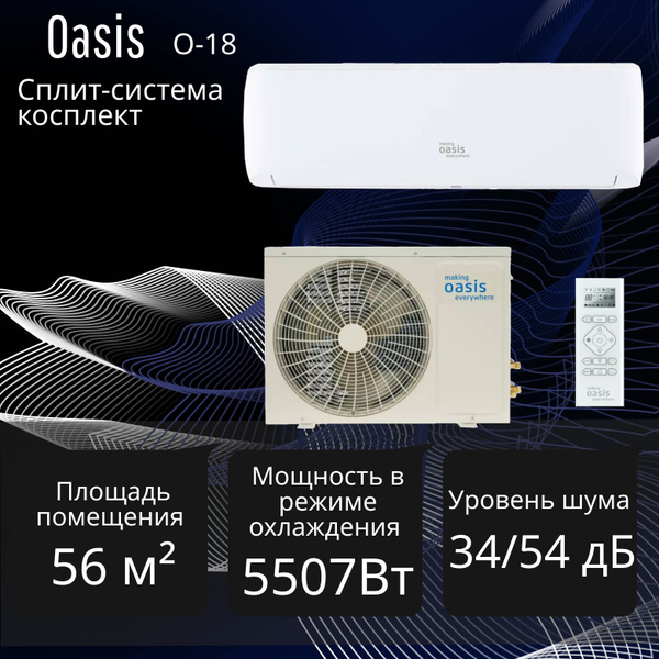 Сплит-система настенного типа Oasis О-18 Р0000159942 внутенний блок ...