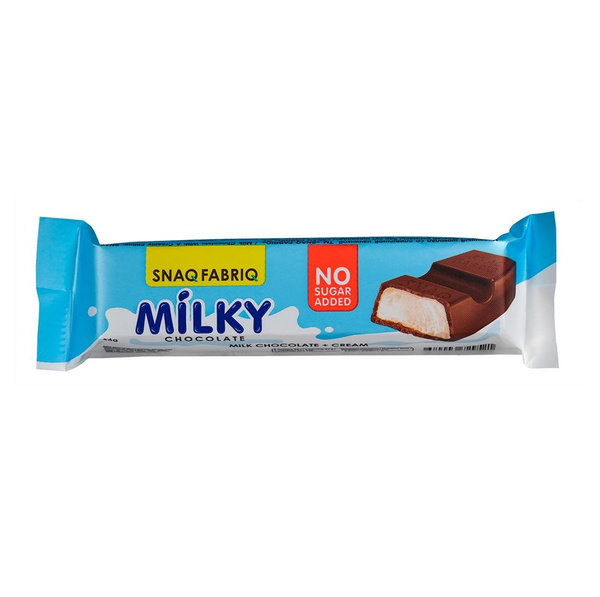 Шоколад SNAQFABRIQ MILKY со сливочной начинкой (без сахара) 34 г ...