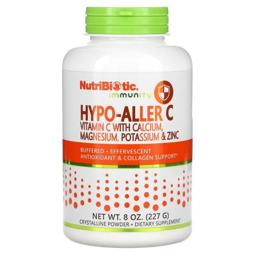 NutriBiotic, Immunity, Hypo-Aller C, Витамин C с кальцием, магнием ...