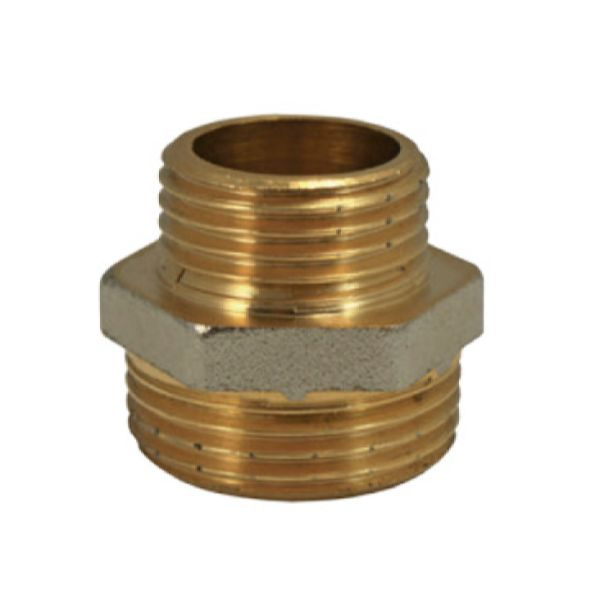 Ниппель латунный, наружная резьба, 1"x1/2",, 67-0-279 - купить по ...