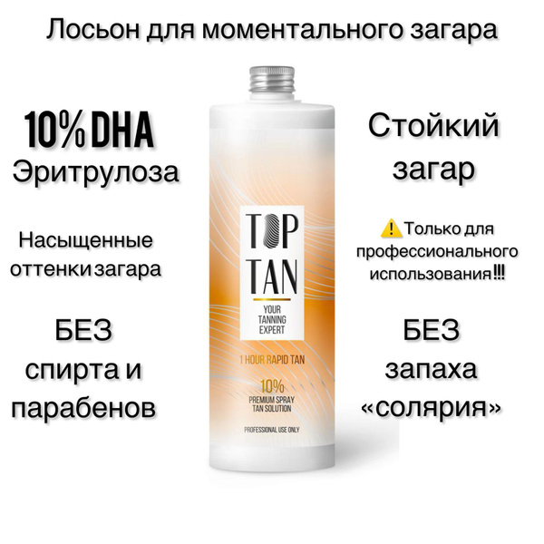 Лосьон для моментального профессионального загара TOP TAN, средство для ...