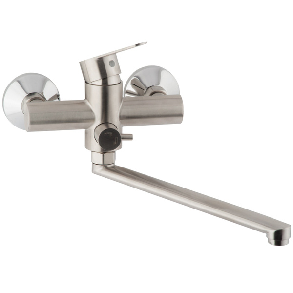 Смеситель ОЛИМП для ванны нерж сталь Нержавеющая сталь Аэратор, Лейка ...