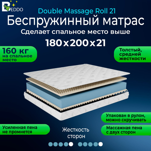 Матрас BEDDO Comfort Roll, Беспружинный, 180 - купить по выгодной цене ...