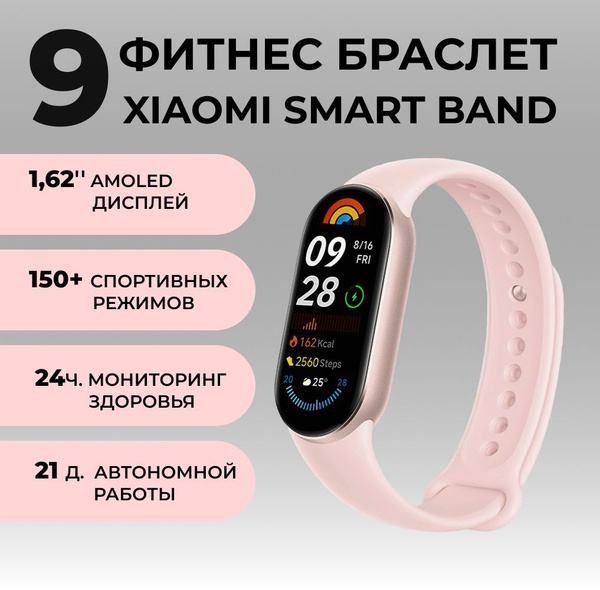 Купить смарт-часы Xiaomi Band Smart, экран 1.62" - купить по низким ...