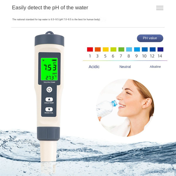 3 в 1 тестер качества воды TDS/PH/TEMP PH метр многопараметрический ...