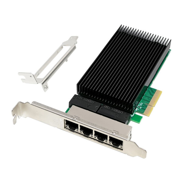 Сетевая карта 2.5G Gigabit 4 порта RJ45 для чипа I226 PCI-E X4 Server ...
