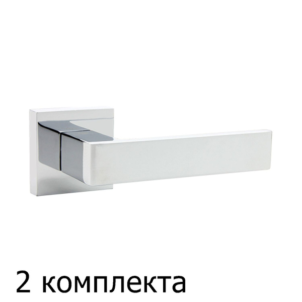 Ручки дверные Нова (LOCKit) CP хром без защелки (2 комплекта) - купить ...