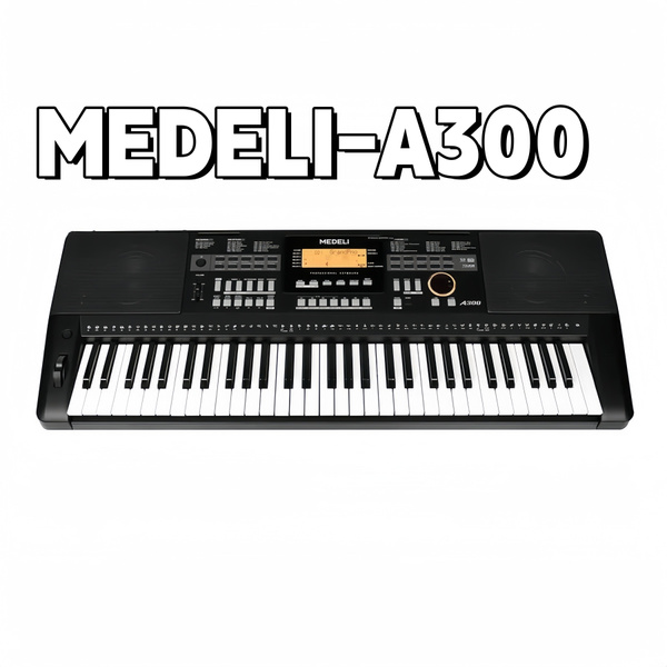 Характеристики Цифровой синтезатор Medeli A300 чёрный, 61 клавиша, для ...