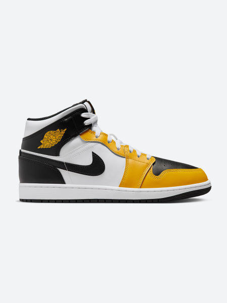 Nike jordan 1 black yellow on sale