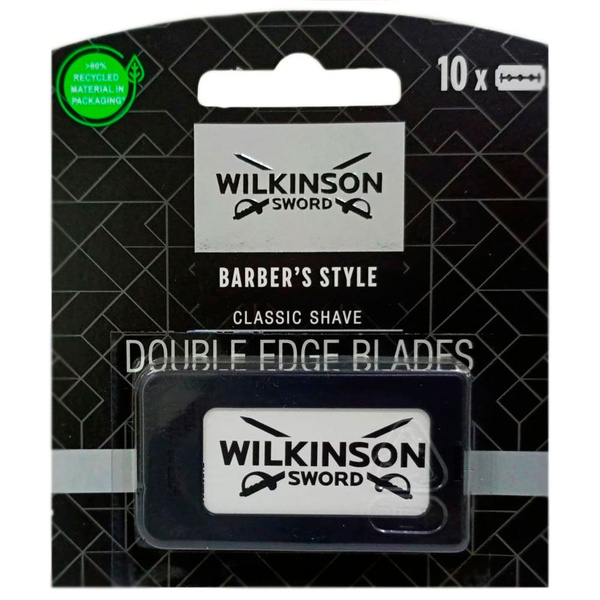 Wilkinson Sword Лезвия PREMIUM Barbers Style, двусторонние классические ...