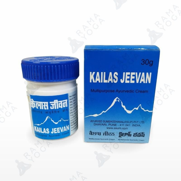 Аюрведическая мазь Кайлас Дживан Kailas Jeevan 30 грамм - купить с ...