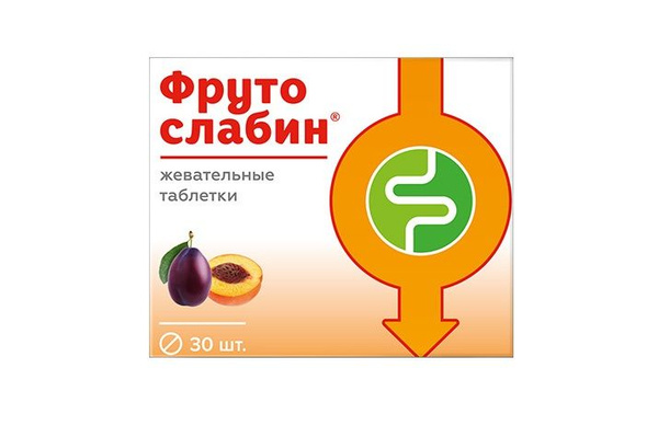 Витамир Фрутослабин мягкое слабительное, 30 жевательных таблеток по 600 ...