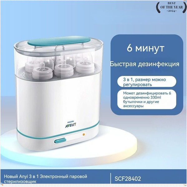 Philips Avent 3-in-1 Паровой стерилизатор для бутылок SCF284 - купить с ...
