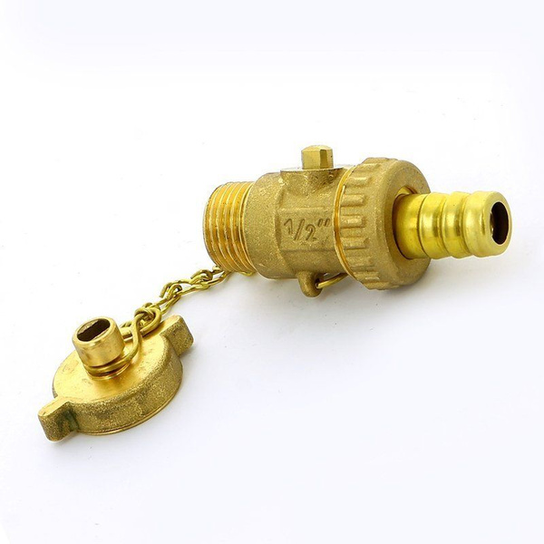 Кран шаровый сливной с заглушкой 1/2" купить на OZON по низкой цене ...