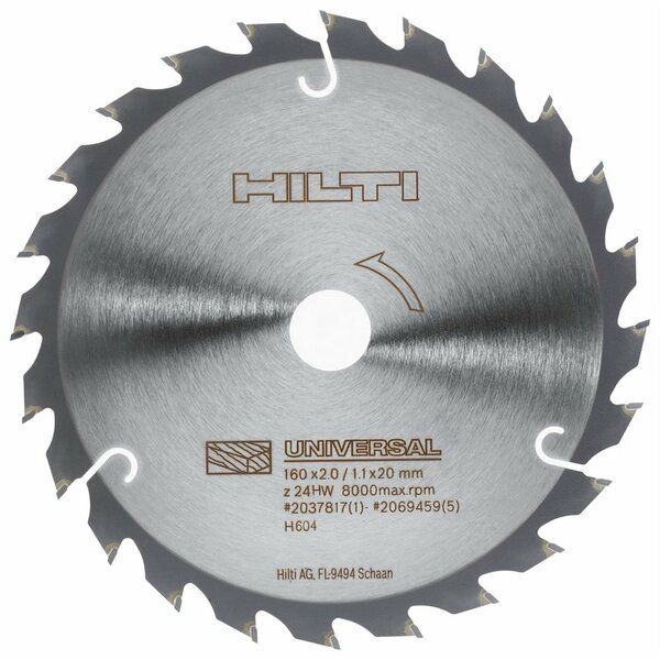 Пильный диск HILTI SCB WU 160x20 z24 - купить с доставкой по выгодным ...